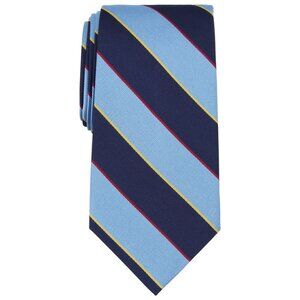 NWT B by Brooks Brothers Southerland Stripe Navy/Light Blue Silk Tie Necktie OS
